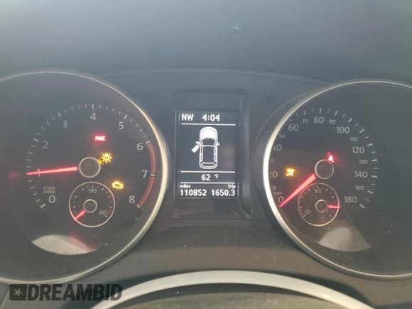 ✅ 2012 Volkswagen Golf GTI w/Conv & Sunroof • VIN: WVWEV7AJ5CW023427 • Lot: 53376745. Listed on Copart with 110,852 mi. Free auction sales archive from the USA and detailed vehicle history report at DreamBid. Image 9.