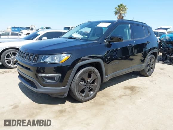 ✅ 2019 Jeep Compass Latitude • VIN: 3C4NJCBB8KT727170 • Lot: 42519878. Listed on IAAI with 156,385 mi. Free auction sales archive from the USA and detailed vehicle history report at DreamBid. Image 2.