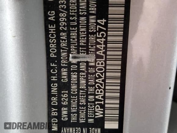 ✅ 2011 Porsche Cayenne S • VIN: WP1AB2A20BLA44574 • Lot: 62054345. Listed on Copart with Not provided. Free auction sales archive from the USA and detailed vehicle history report at DreamBid. Image 14.