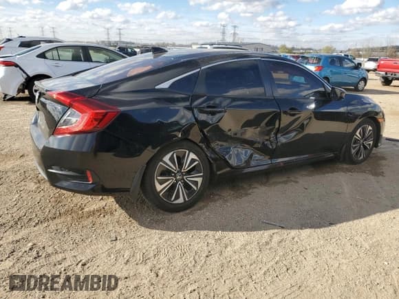 ✅ 2017 Honda Civic EX-L • VIN: 19XFC1F70HE211780 • Lot: 90470445. Listed on Copart with 127,427 mi. Free auction sales archive from the USA and detailed vehicle history report at DreamBid. Image 3.
