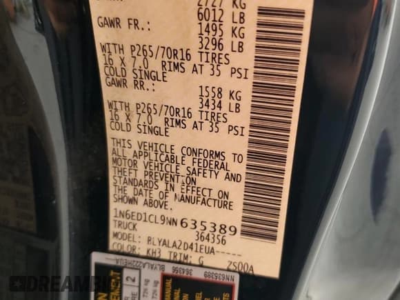 ✅ 2022 Nissan Frontier S • VIN: 1N6ED1CL9NN635389 • Лот: 60480685. Опубликован ранее на Copart с пробегом 50 275 миль. Бесплатный доступ к архиву аукционных продаж из США и подробный отчёт об истории автомобиля на DreamBid. Изображение 12.