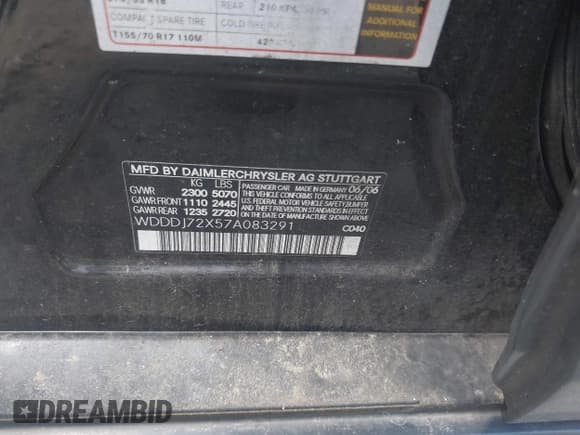 ✅ 2007 Mercedes-Benz CLS 550 • VIN: WDDDJ72X57A083291 • Lot: 42839486. Listed on IAAI with 223,609 mi. Free auction sales archive from the USA and detailed vehicle history report at DreamBid. Image 9.