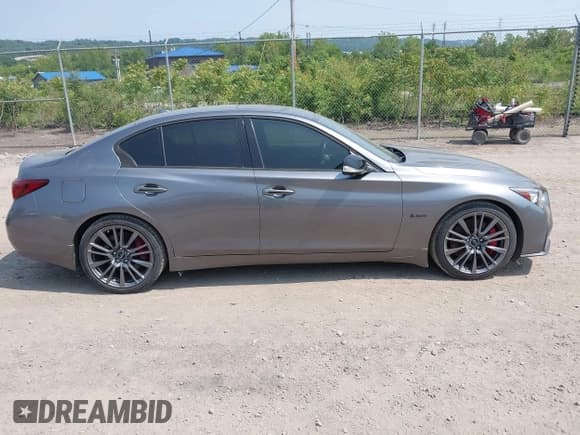 ✅ 2018 Infiniti Q50 Red Sport 400 • VIN: JN1FV7AP8JM460441 • Lot: 42375710. Listed on IAAI with 61,096 mi. Free auction sales archive from the USA and detailed vehicle history report at DreamBid. Image 13.