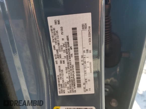 ✅ 2023 Ford Bronco • VIN: 1FMEE5DP0PLB15763 • Lot: 45592725. Wystawiony na Copart z przebiegiem 26 672 mil. Bezpłatny archiwum sprzedaży aukcyjnych z USA i szczegółowy raport historii pojazdu na DreamBid. Zdjęcie 13.