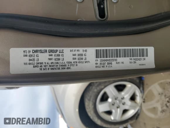 ✅ 2009 Dodge Caliber SXT • VIN: 1B3HB48AX9D259703 • Лот: 80551064. Опубликован ранее на Copart с пробегом 128 818 миль. Бесплатный доступ к архиву аукционных продаж из США и подробный отчёт об истории автомобиля на DreamBid. Изображение 12.