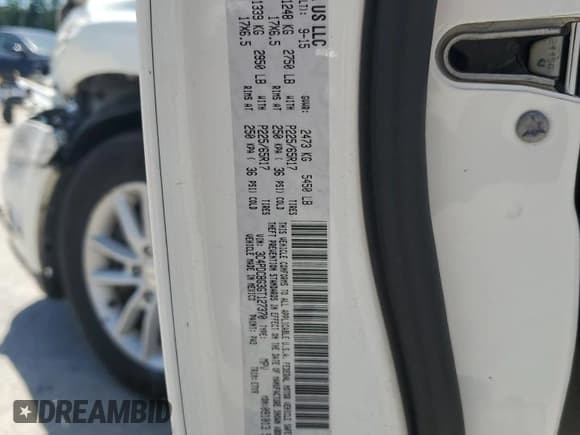 ✅ 2016 Dodge Journey SXT • VIN: 3C4PDCBG3GT127370 • Лот: 57334175. Опубликован ранее на Copart с пробегом 146 207 миль. Бесплатный доступ к архиву аукционных продаж из США и подробный отчёт об истории автомобиля на DreamBid. Изображение 13.