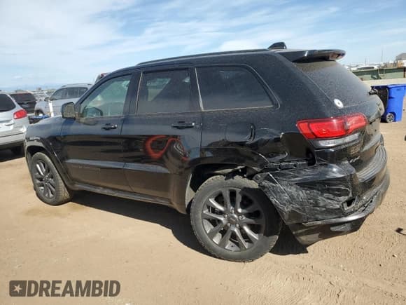 ✅ 2018 Jeep Grand Cherokee High Altitude • VIN: 1C4RJFCG8JC435705 • Lot: 71734995. Listed on Copart with 85,520 mi. Free auction sales archive from the USA and detailed vehicle history report at DreamBid. Image 2.