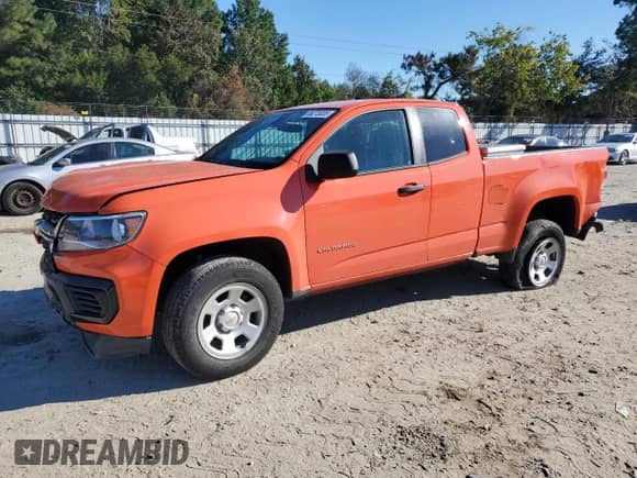 2021 Chevrolet Colorado 2WD Work Truck z VIN 1GCHSBEA1M1130461, wystawiony jako Copart lot #85273005 z przebiegiem 55 878 mil mil oraz Szkoda całkowita • Salvage title. Historia ofert i sprzedaży dostępna na DreamBid. Obrazek 1.