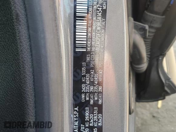 ✅ 2024 Dodge Hornet R/T • VIN: ZACPDFCW9R3A14547 • Lot: 55454915. Listed on Copart with 34,250 mi. Free auction sales archive from the USA and detailed vehicle history report at DreamBid. Image 13.