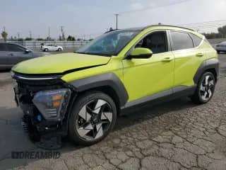 2024 Hyundai Kona Limited with VIN KM8HE3A30RU062790, listed as a Copart auction lot 60060375 with 36,459 mi miles and Salvage title. Bid and sale history available at DreamBid. Image 1.