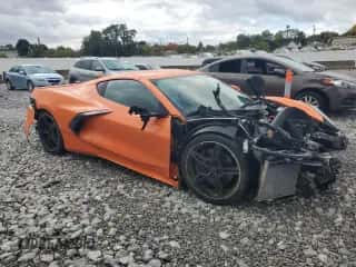 2023 Chevrolet Corvette 1LT с VIN 1G1YA2D44P5142284, выставлен на аукционе Copart как лот 75808074 с пробегом 15 593 миль миль и Списание • Salvage title. История ставок и продаж доступна на DreamBid. Изображение 4.