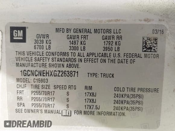 ✅ 2016 Chevrolet Silverado 1500 Work Truck • VIN: 1GCNCNEHXGZ263871 • Лот: 42773558. Опубликован ранее на IAAI с пробегом 258 808 миль. Бесплатный доступ к архиву аукционных продаж из США и подробный отчёт об истории автомобиля на DreamBid. Изображение 9.