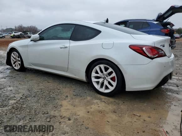 2013 Hyundai Genesis Coupe Track with VIN KMHHU6KJ3DU093400, listed as a Copart auction lot 84751264 with 171,595 mi miles and Salvage title. Bid and sale history available at DreamBid. Image 2.