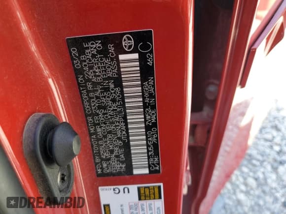 ✅ 2020 Toyota Prius Limited • VIN: JTDKARFP1L3157098 • Lot: 84425125. Wystawiony na Copart z przebiegiem 161 628 mil. Bezpłatny archiwum sprzedaży aukcyjnych z USA i szczegółowy raport historii pojazdu na DreamBid. Zdjęcie 12.