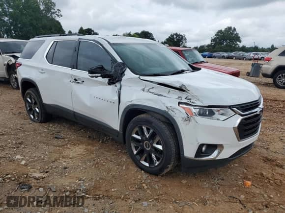 2019 Chevrolet Traverse LT Cloth z VIN 1GNERGKW9KJ108899, wystawiony jako Copart lot #64305465 z przebiegiem 122 145 mil mil oraz Szkoda całkowita • Salvage title. Historia ofert i sprzedaży dostępna na DreamBid. Obrazek 4.