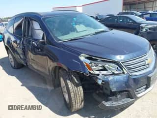 2016 Chevrolet Traverse LS z VIN 1GNKRFKD5GJ180833, wystawiony jako IAAI lot #43306504 z przebiegiem 168 748 mil mil oraz . Historia ofert i sprzedaży dostępna na DreamBid. Obrazek 1.
