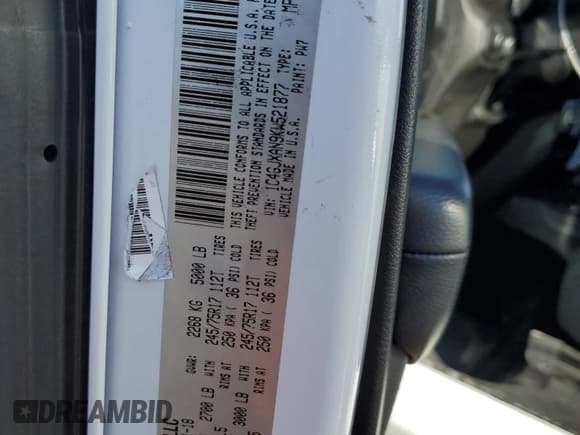 ✅ 2019 Jeep Wrangler Sport S • VIN: 1C4GJXAN9KW521877 • Lot: 43369425. Listed on Copart with 54,234 mi. Free auction sales archive from the USA and detailed vehicle history report at DreamBid. Image 13.