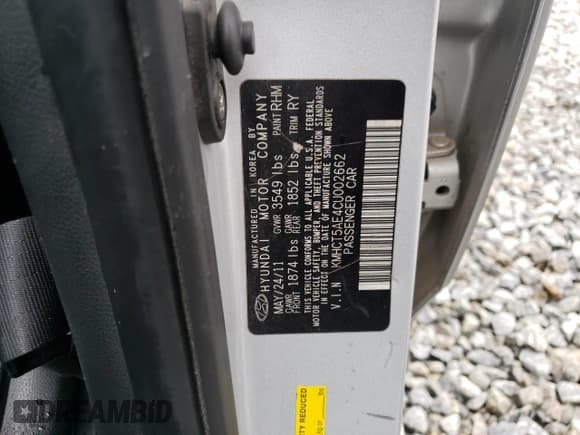 ✅ 2012 Hyundai Accent GS • VIN: KMHCT5AE4CU002662 • Лот: 80547854. Опубликован ранее на Copart с пробегом 165 360 миль. Бесплатный доступ к архиву аукционных продаж из США и подробный отчёт об истории автомобиля на DreamBid. Изображение 12.