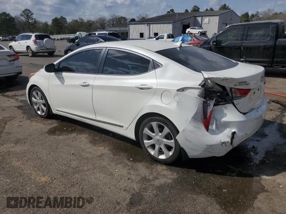✅ 2013 Hyundai Elantra Limited • VIN: 5NPDH4AE5DH427470 • Lot: 48922395. Listed on Copart with 103,350 mi. Free auction sales archive from the USA and detailed vehicle history report at DreamBid. Image 2.