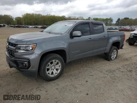 ✅ 2021 Chevrolet Colorado 2WD LT • VIN: 1GCGSCEN1M1258929 • Lot: 50758015. Listed on Copart with 93,465 mi. Free auction sales archive from the USA and detailed vehicle history report at DreamBid. Image 1.