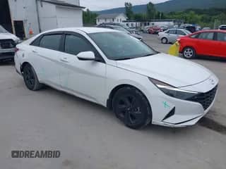 2023 Hyundai Elantra Blue with VIN KMHLM4AJ5PU078353, listed as a IAAI auction lot 43017743 with 55,078 mi miles and . Bid and sale history available at DreamBid. Image 1.