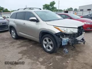 ✅ 2014 Toyota Highlander Limited • VIN: 5TDDKRFH7ES068748 • Лот: 42481492. Опубликован ранее на IAAI с пробегом 243 379 миль. Бесплатный доступ к архиву аукционных продаж из США и подробный отчёт об истории автомобиля на DreamBid. Изображение 1.