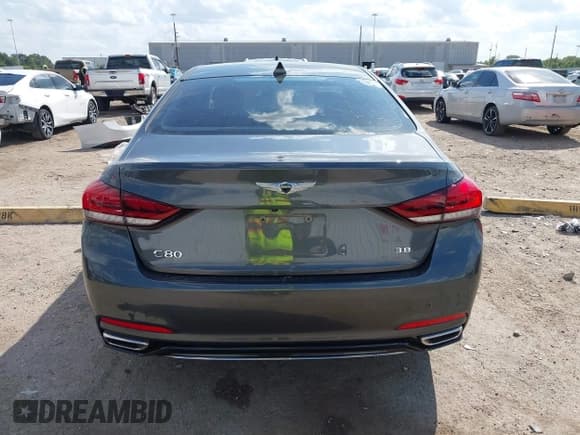 ✅ 2019 Genesis G80 3.8L • VIN: KMHGN4JE0KU300615 • Lot: 43495607. Listed on IAAI with 111,180 mi. Free auction sales archive from the USA and detailed vehicle history report at DreamBid. Image 16.
