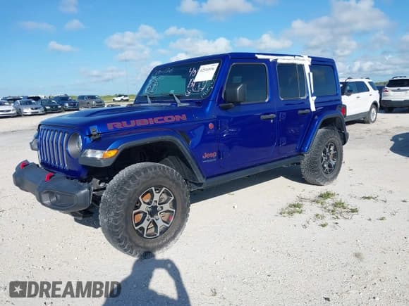 ✅ 2020 Jeep Wrangler Unlimited Rubicon • VIN: 1C4HJXFN4LW326610 • Лот: 42544936. Опубликован ранее на IAAI с пробегом Не указан. Бесплатный доступ к архиву аукционных продаж из США и подробный отчёт об истории автомобиля на DreamBid. Изображение 2.