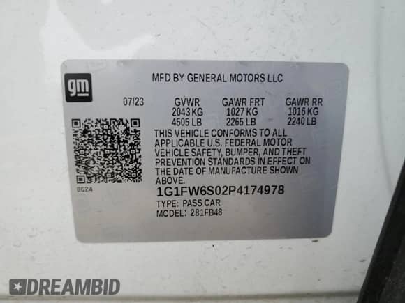 2023 Chevrolet Bolt EV 1LT z VIN 1G1FW6S02P4174978, wystawiony jako Copart lot #48132164 z przebiegiem 7 453 mil mil oraz . Historia ofert i sprzedaży dostępna na DreamBid. Obrazek 13.