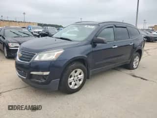 2015 Chevrolet Traverse LS z VIN 1GNKRFED0FJ150360, wystawiony jako Copart lot #67796205 z przebiegiem 140 014 mil mil oraz Czysty tytuł • Clean title. Historia ofert i sprzedaży dostępna na DreamBid. Obrazek 1.