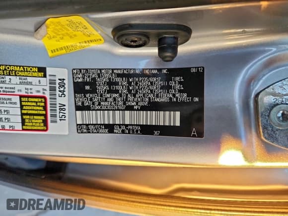 ✅ 2013 Toyota Sienna LE • VIN: 5TDKK3DCXDS281607 • Лот: 96292585. Опубликован ранее на Copart с пробегом 98 613 миль. Бесплатный доступ к архиву аукционных продаж из США и подробный отчёт об истории автомобиля на DreamBid. Изображение 13.