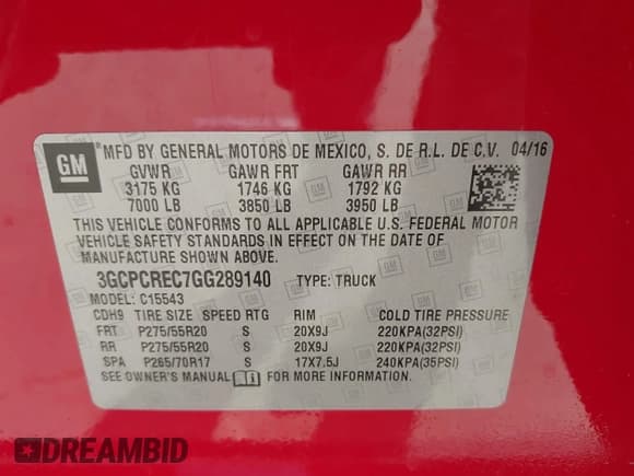 ✅ 2016 Chevrolet Silverado 1500 LT • VIN: 3GCPCREC7GG289140 • Лот: 43336465. Опубликован ранее на IAAI с пробегом 109 808 миль. Бесплатный доступ к архиву аукционных продаж из США и подробный отчёт об истории автомобиля на DreamBid. Изображение 9.