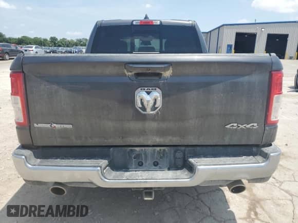 2022 Ram 1500 Lone Star with VIN 1C6SRFFT8NN419704, listed as a Copart auction lot 58213375 with 58,396 mi miles and Salvage title. Bid and sale history available at DreamBid. Image 6.
