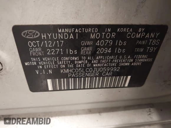 ✅ 2018 Hyundai Ioniq Limited • VIN: KMHC05LC0JU059992 • Лот: 43524179. Опубликован ранее на IAAI с пробегом 159 100 миль. Бесплатный доступ к архиву аукционных продаж из США и подробный отчёт об истории автомобиля на DreamBid. Изображение 9.