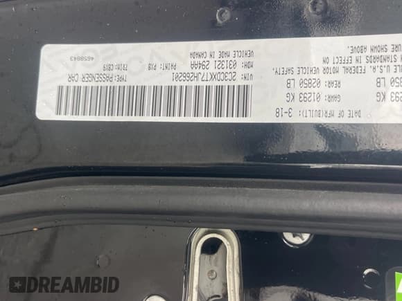 ✅ 2018 Dodge Charger Police • VIN: 2C3CDXKT7JH266201 • Lot: 50518225. Listed on Copart with 124,451 mi. Free auction sales archive from the USA and detailed vehicle history report at DreamBid. Image 10.