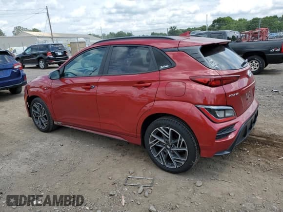 ✅ 2022 Hyundai Kona N Line • VIN: KM8K3CA32NU871651 • Лот: 65279094. Опубликован ранее на Copart с пробегом 35 276 миль. Бесплатный доступ к архиву аукционных продаж из США и подробный отчёт об истории автомобиля на DreamBid. Изображение 2.