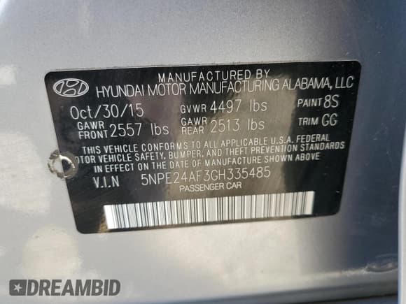 ✅ 2016 Hyundai Sonata SE • VIN: 5NPE24AF3GH335485 • Лот: 89851205. Опубликован ранее на Copart с пробегом 157 608 миль. Бесплатный доступ к архиву аукционных продаж из США и подробный отчёт об истории автомобиля на DreamBid. Изображение 13.