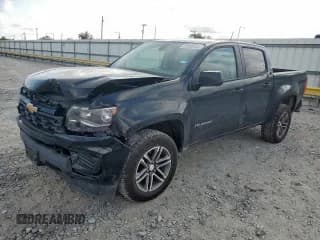 ✅ 2021 Chevrolet Colorado 2WD Work Truck • VIN: 1GCGSBEN2M1188738 • Lot: 93950265. Listed on Copart with 98,953 mi. Free auction sales archive from the USA and detailed vehicle history report at DreamBid. Image 1.