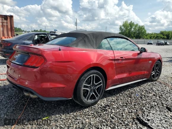 ✅ 2020 Ford Mustang GT Premium • VIN: 1FATP8FF8L5148154 • Lot: 59696325. Listed on Copart with 74,053 mi. Free auction sales archive from the USA and detailed vehicle history report at DreamBid. Image 3.