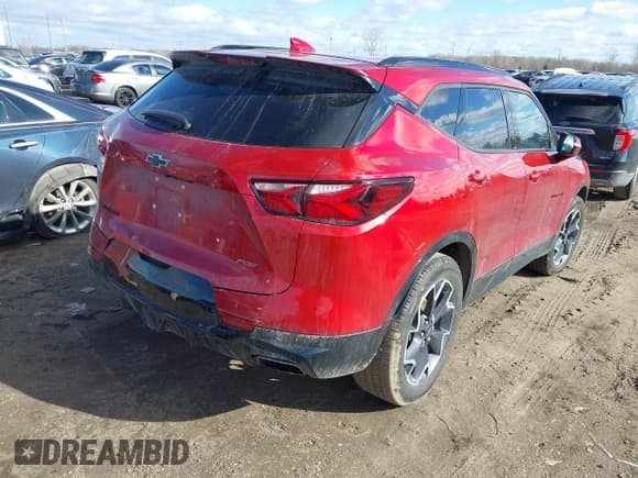 ✅ 2022 Chevrolet Blazer RS • VIN: 3GNKBERS9NS112212 • Lot: 41663641. Listed on IAAI with 48,458 mi. Free auction sales archive from the USA and detailed vehicle history report at DreamBid. Image 4.