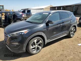 2017 Hyundai Tucson Night Edition with VIN KM8J3CA29HU336422, listed as a Copart auction lot 68953535 with 108,710 mi miles and Clean title. Bid and sale history available at DreamBid. Image 1.