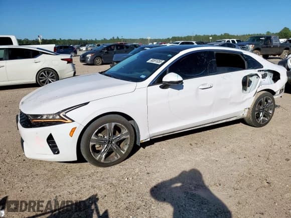 ✅ 2024 Kia K5 EX • VIN: 5XXG34J2XRG228144 • Лот: 90091055. Опубликован ранее на Copart с пробегом 56 354 миль. Бесплатный доступ к архиву аукционных продаж из США и подробный отчёт об истории автомобиля на DreamBid. Изображение 1.