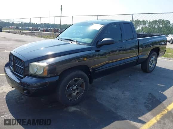 2006 Dodge Dakota SLT with VIN 1D7HE42NX6S666354, listed as a IAAI auction lot 42394779 with 124,633 mi miles and . Bid and sale history available at DreamBid. Image 2.