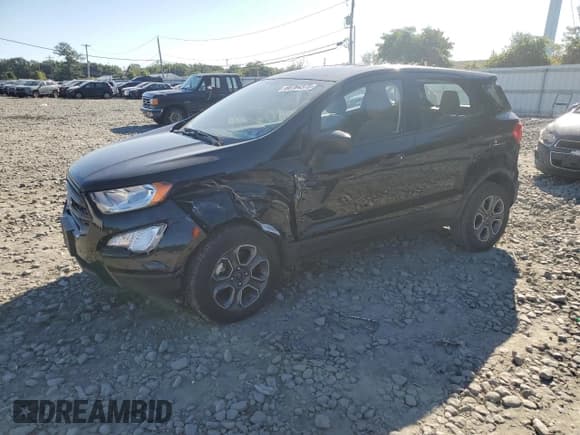 ✅ 2019 Ford EcoSport S • VIN: MAJ3S2FE5KC284688 • Lot: 68764375. Listed on Copart with 37,856 mi. Free auction sales archive from the USA and detailed vehicle history report at DreamBid. Image 1.