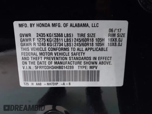 ✅ 2017 Acura MDX • VIN: 5FRYD3H34HB014289 • Лот: 43307655. Опубликован ранее на IAAI с пробегом 137 400 миль. Бесплатный доступ к архиву аукционных продаж из США и подробный отчёт об истории автомобиля на DreamBid. Изображение 9.