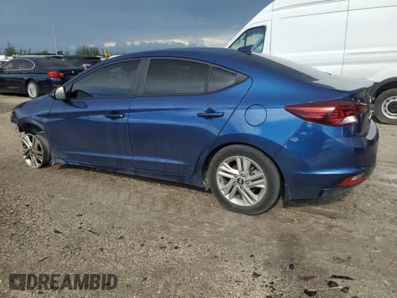 2020 Hyundai Elantra SEL with VIN 5NPD84LF8LH524084, listed as a Copart auction lot 80598735 with 92,747 mi miles and Salvage title. Bid and sale history available at DreamBid. Image 2.