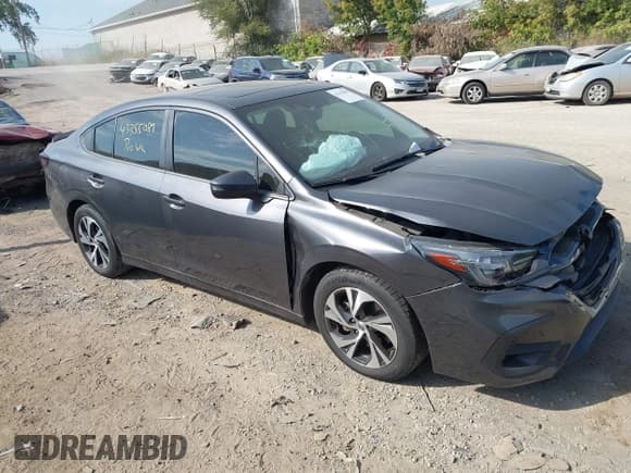 ✅ 2023 Subaru Legacy Premium • VIN: 4S3BWAF62P3002219 • Lot: 43355089. Listed on IAAI with 25,410 mi. Free auction sales archive from the USA and detailed vehicle history report at DreamBid. Image 1.