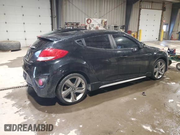✅ 2014 Hyundai Veloster Turbo • VIN: KMHTC6AE8EU182785 • Lot: 41662745. Listed on Copart with 89,228 mi. Free auction sales archive from the USA and detailed vehicle history report at DreamBid. Image 3.