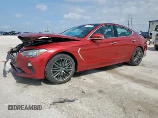 ✅ 2019 Genesis G70 Advanced • VIN: KMTG34LA2KU031118 • Lot: 61782325. Listed on Copart with 73,843 mi. Free auction sales archive from the USA and detailed vehicle history report at DreamBid. Image 1.