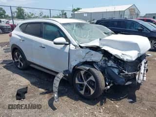 2017 Hyundai Tucson Night Edition with VIN KM8J3CA23HU273348, listed as a IAAI auction lot 42580740 with Not provided miles and . Bid and sale history available at DreamBid. Image 1.